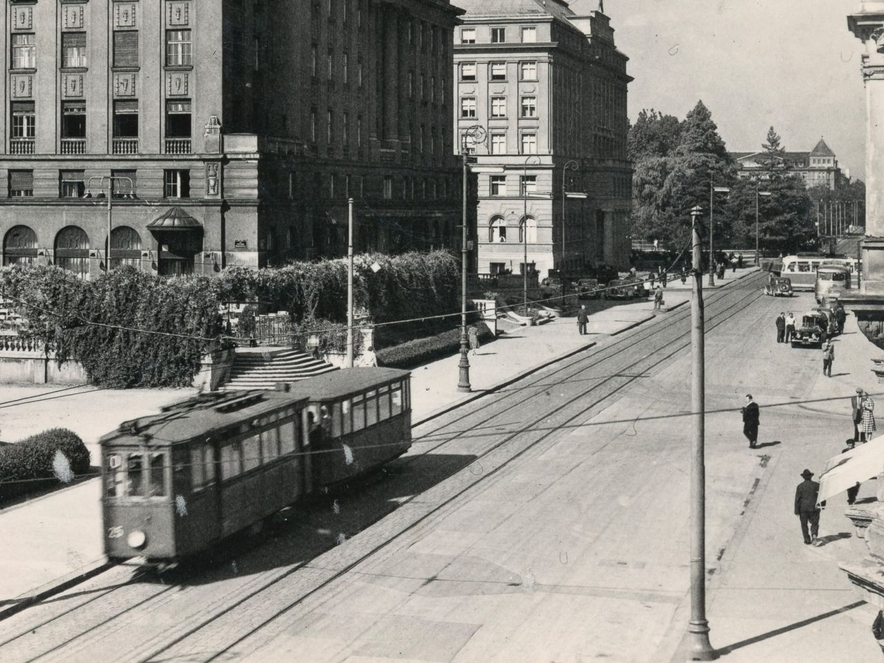 Trg Ante Starčevića, Mihanovićeva ulica, oko 1958. godine